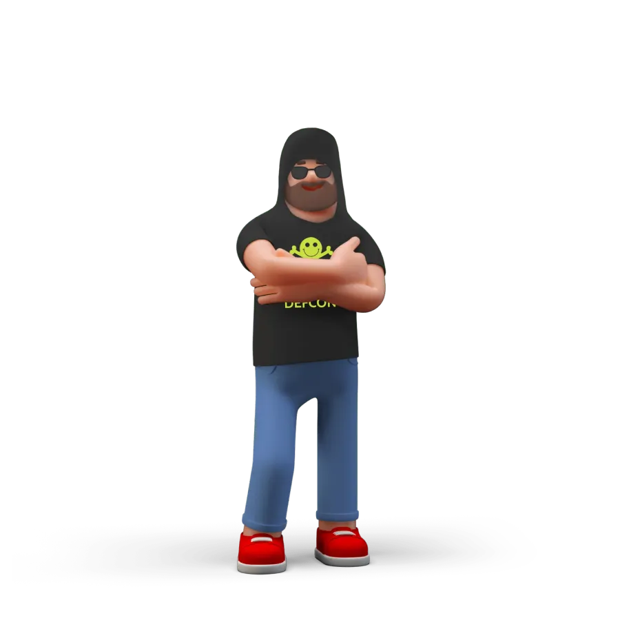 Senior ethical hacker voert een pentest uit